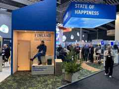 MWC 2025 -messuilla Barcelonassa Suomen osasto erottuu muista.