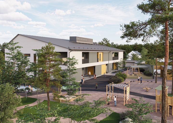 Hoivarakentajat – havainnekuva Norlandia Päiväkodit, Espoo Kurttila