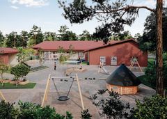 Hoivarakentajat - havainnekuva Norlandia Päiväkodit, Kangasala