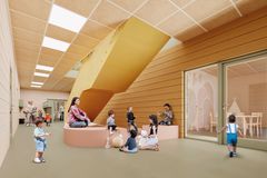 Hoivarakentajat - havainnekuva sisältä Norlandia Päiväkodit, Tampere