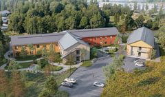 Havainnekuva Norlandian ja Aberian palvelukodeista Jyväskylän Äijälässä