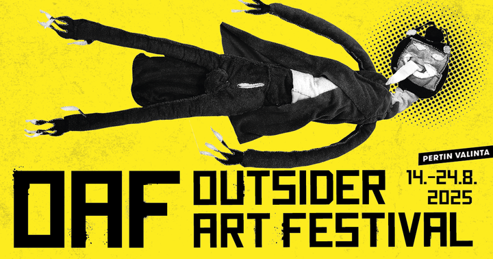 OAF 2025 visual identity is a collaboration of graphic designer Klaus Welp and artist Neea Haapala.