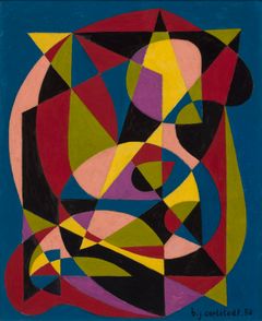 Birger Carlstedt (1907–1975), Sommitelma, 1950, öljy kankaalle, Mandatum Oyj. Kuva: Rauno Träskelin / Mandatum Oyj.