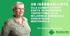 On isänmaallista… olla ajamatta pieniä kuntia talouskriisiin tarpeettomalla ja miljardeja maksavalla hankintalain muutoksella.