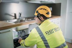 Remountin tytäryhtiöistä Renevo toteuttaa paljon vuokratalojen ja säätiöomisteisten asuinrakennusten korjausurakoita.