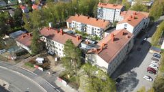 Ilmakuva Niiralan kulmasta Kuopiossa