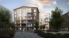 Helsingin Ruska, havainnekuva sisäpihalta päin