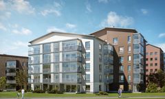 Helsingin Ruska, havainnekuva puistosta päin