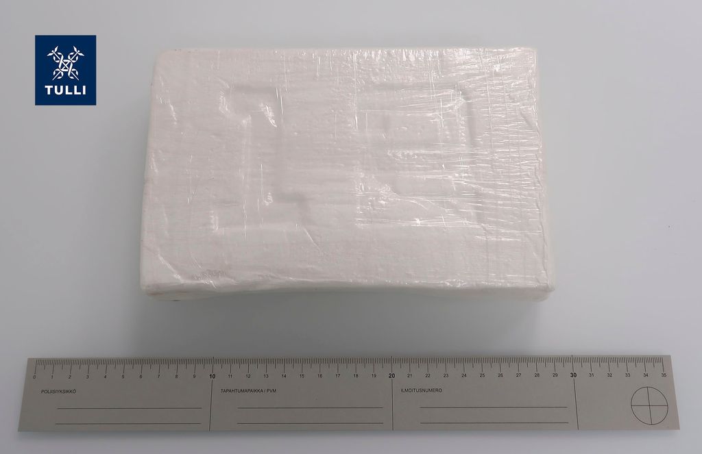 Kokain som beslagtogs under förundersökningen.