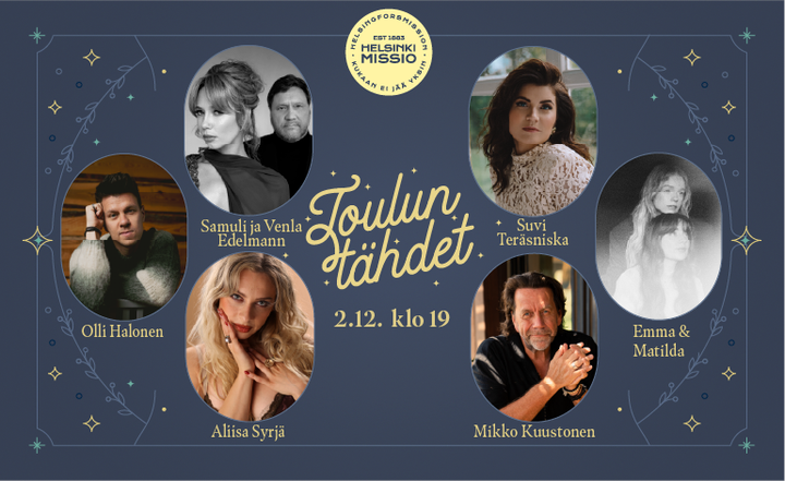 Konsertin varoilla tuetaan HelsinkiMission laajaa ja tutkitusti tuloksellista työtä, jolla vähennetään yksinäisyyttä eri puolilla Suomea.