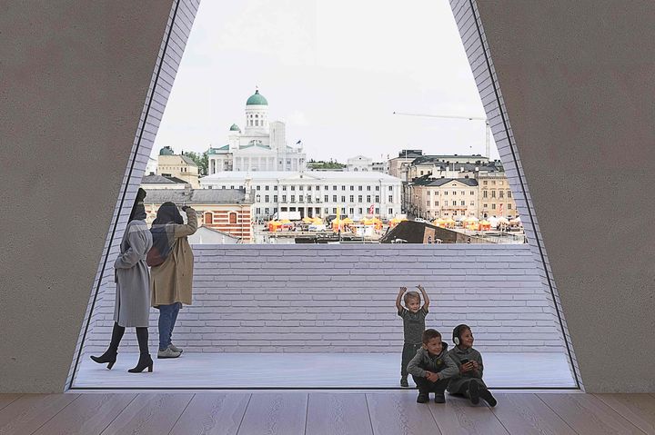 Det nya arkitektur- och designmuseet som planeras i Helsingfors väntas öppna i Magasinstranden i Södra hamnen i Helsingfors år 2030.