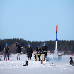 Kuva vuoden 2023 CanSat-kilpailusta Vaasassa.