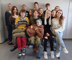 Yläkoulun sarjan voittajaluokka: Juhannuskylän koulun 9B-luokka Tampereelta.