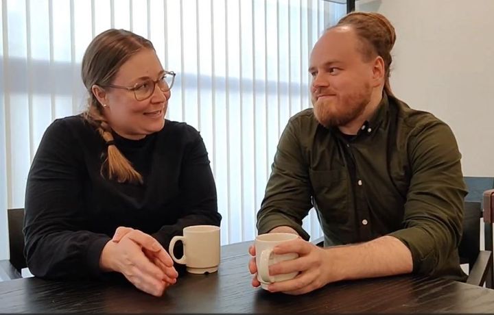 Menni Nousiainen ja Tuomas Tulenheimo,