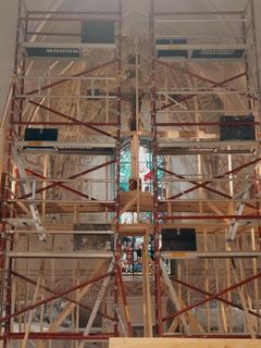 Protections inside the Cathedral.