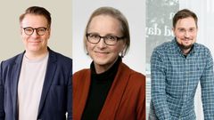Maailma kylässä ilmastopanelistit Ville Niinistö, Jaana Palander ja Tuomo Alhojärvi.
