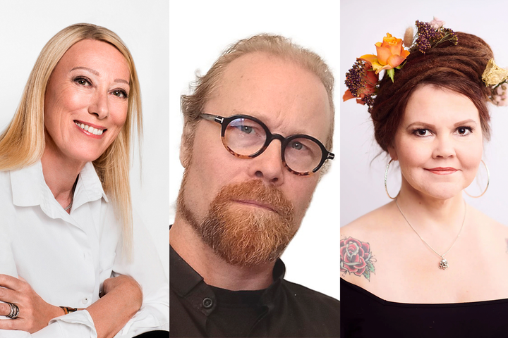 Sophia Jansson, Sami Marte ja Katja Kettu ovat alkavan syksyn kirjailijavieraat Kalajärvellä.
