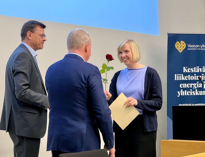 Kauppias Gustaf Svanljungin lahjoitusrahaston säätiö jakoi 18 apurahaa, yhteensä 125 500 euroa. Kuva: Vaasan yliopisto / Ilpo Ojala, kuva vapaasti käytettävissä
