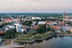 Vaasan yliopiston kampusaluetta.
