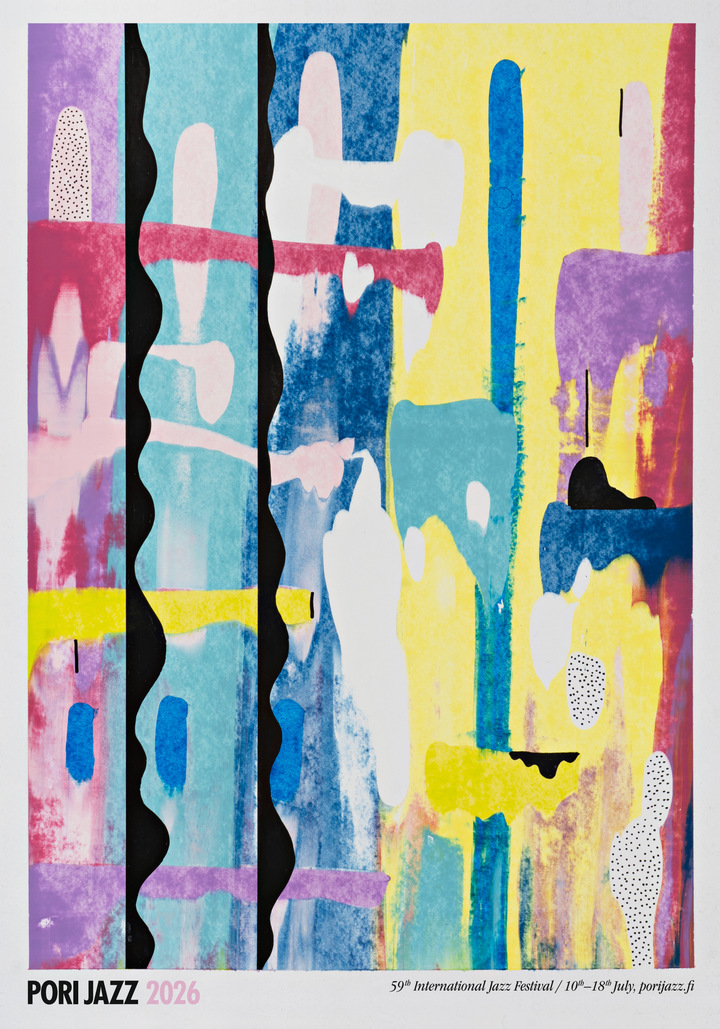 59. kansainvälisen Pori Jazz -festivaalin julisteen on suunnitellut Johanna Kallio.