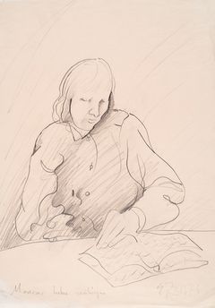 Erkki Pirtola: Maaemo lukee vesikirjaa, 1978. © Erkki Pirtolan perikunta. Kuva: Veli Granö