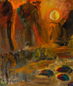 Mauno Markkula: Kuutamo, 1950. HAM Helsingin taidemuseo. Kuva: HAM / Sonja Hyytiäinen.