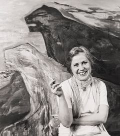 Leena Luostarinen Ruotsissa 1980-luvun alussa. Yksityisarkisto / Tuntematon kuvaaja.