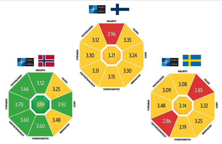 Naton%20maineen%20rakenne%20Norjassa%2C%20Suomessa%20ja%20Ruotsissa%20kuvattuna%20kahdeksankulmaisilla%20kuvioilla.