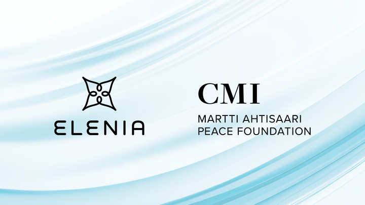 Elenia on aloittanut yhteistyön Martti Ahtisaari Peace Foundationin tukijana.