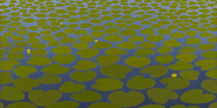 Kimmo Kaivanto, Kun meri kuolee II, 1973 (det.). Öljy kankaalle, 195 x 162 cm. Sara Hildénin Säätiön kokoelma.