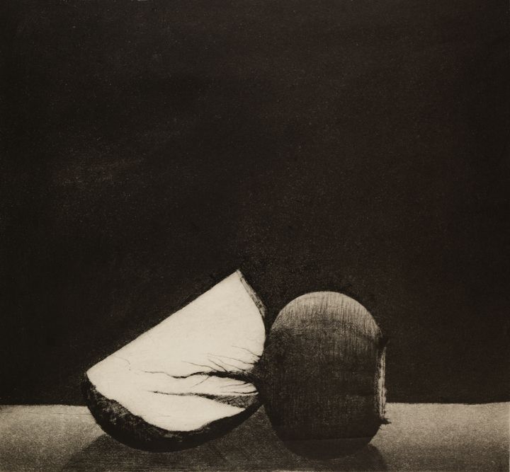 Pentti Kaskipuro, Punajuuri ja lantunpala II, 1989. Kuva: Katri Krohn Lassila