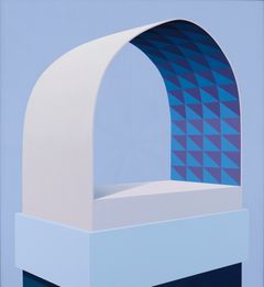 Elin Odentia, The Other Realm, 2024. Öljy kankaalle, 152 x 140 cm.