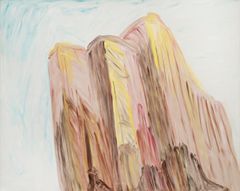 Martha Diamond, Red Shadows, 1986, öljy kankaalle, 244 x 305 cm. Collection Martha Diamond Trust, New York.