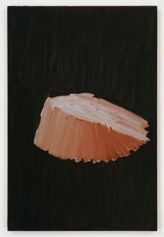 Martha Diamond, Location, 1977. Öljy alumiinille, 91,5 x 61 cm. Collection Martha Diamond Trust, New York.