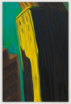 Martha Diamond, High-C, 1982. Öljy kankaalle, 213,5 x 142 cm. Collection Martha Diamond Trust, New York.
