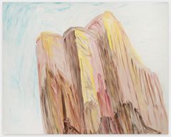 Martha Diamond, Red Shadows, 1985. Öljy kankaalle, 244 x 305 cm. Collection Martha Diamond Trust, New York.