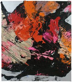 Marianna Uutinen, Glamshot, 2011. Akryyli kankaalle, 230 x 202 cm. Sara Hildénin Säätiön kokoelma.
