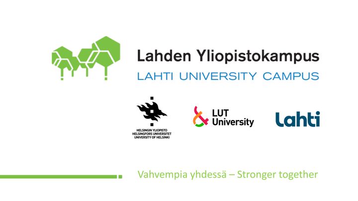 Lahden Yliopistokampuksen toimijat