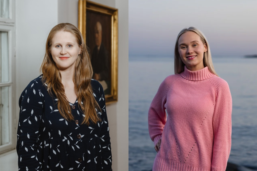 Reetta Vanhanen ja Maria Aarnilinna Reetan kuva: Salla Merikukka, Marian kuva: Vessi Hämäläinen
