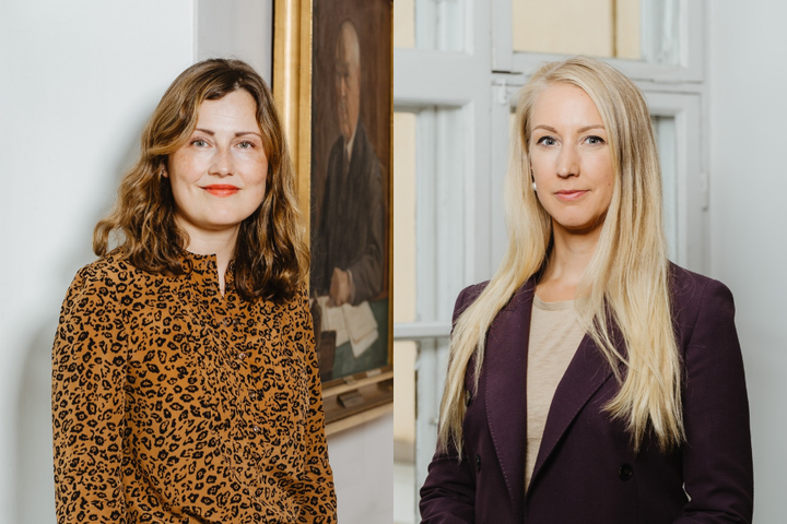 Kaupunginhallituksen jäsenet Tuuli Kousa ja Suvi Pulkkinen