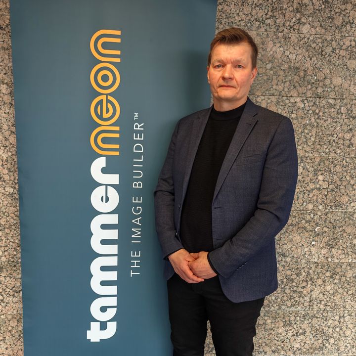 Kuvassa Marko Mäkitalo Tammerneon Oy:n uusi toimitusjohtaja.