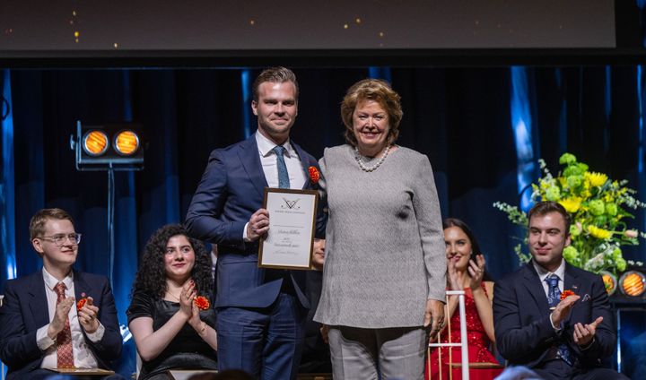 Sebastian Mellblom fick Anders Walls stipendium