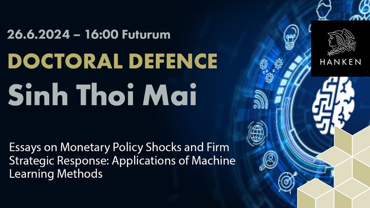 Sinh Thoi Mai is defending his doctoral thesis 26.6.2024.