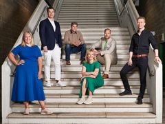 Voima Venturesin tiimiä, vas: Jenny Engerfelt, Niko Elers, Kalle Öhman, perustajaosakas Inka Mero (keskellä), Pontus Stråhlman, Jussi Sainiemi
