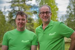 FL Pipe valmistaa kierrätysraaka - aineista muovituotteita. Yrityksen perustajat Anders Ljungberg ja Lars - Erik Furu.