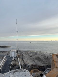 Utön merenläheiset turbulenssimittaukset ja kampanjassa käytetty tutkimusalus.