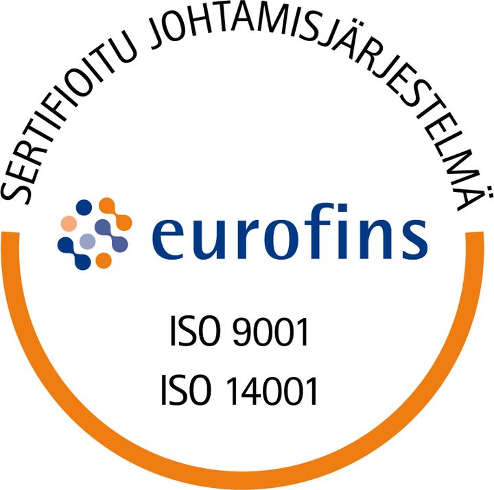 Sertifioitu johtamisjärjestelmä ISO 9001 & ISO 14001.