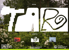TAR-festivaalin logo puistomaiseman edessä.