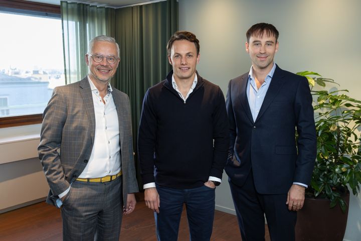 Mikko Soirola, Accountor Software, Hans Arstad, KKR, ja Eirik Aalvik Stranden, 24SevenOffice