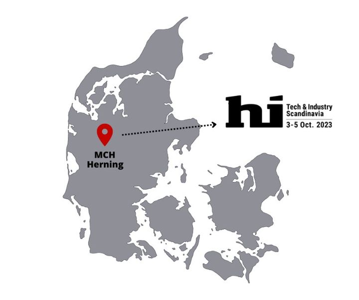 HI Tech & Industry Scandinavia arrangeras i den danska staden Herning den 3–5 oktober 2023